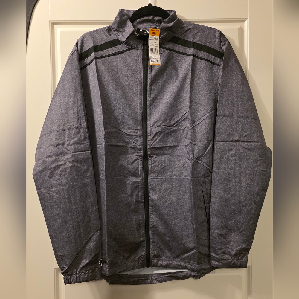 Mens Small - Holloway Raider Lightweight Jacket Grey/Black